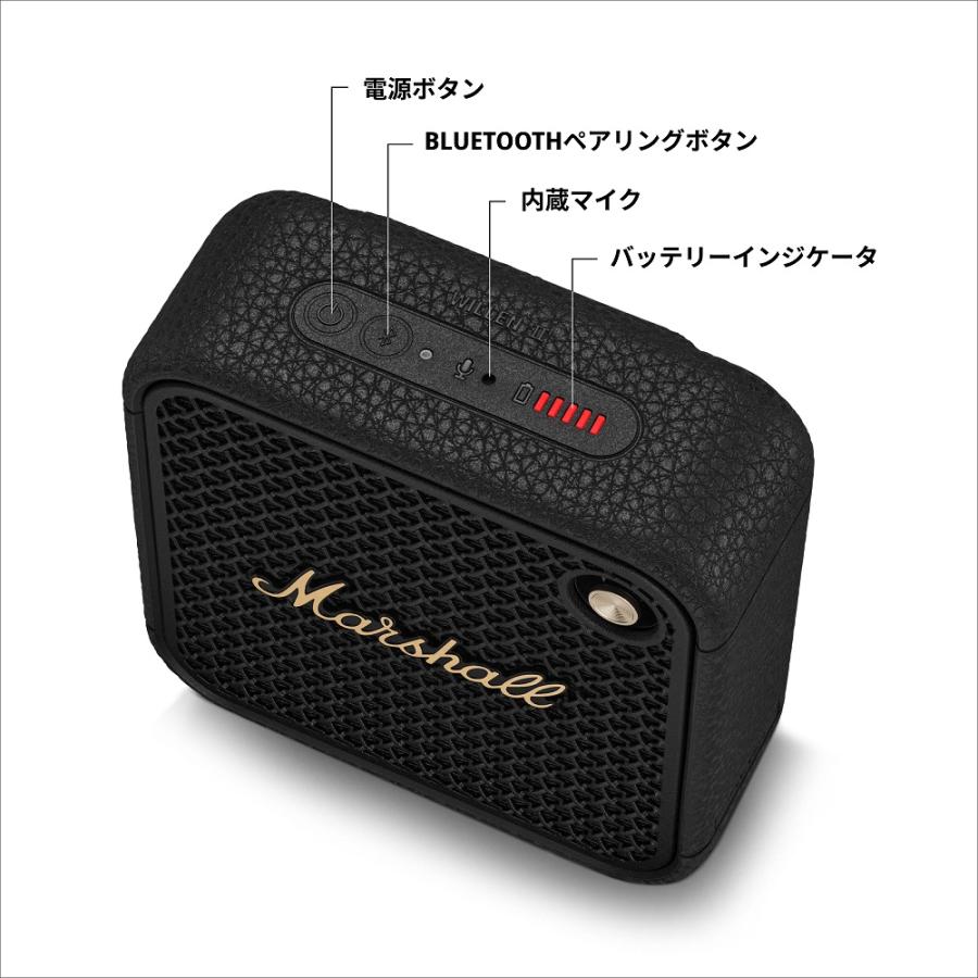 Marshall（マーシャル） ワイヤレススピーカー WILLEN II Black