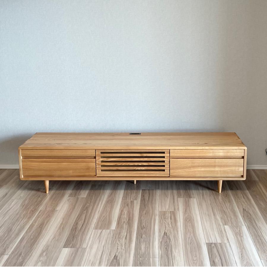柏木工/KASHIWA オーク無垢材 テレビボード 180cm TV台ローボード