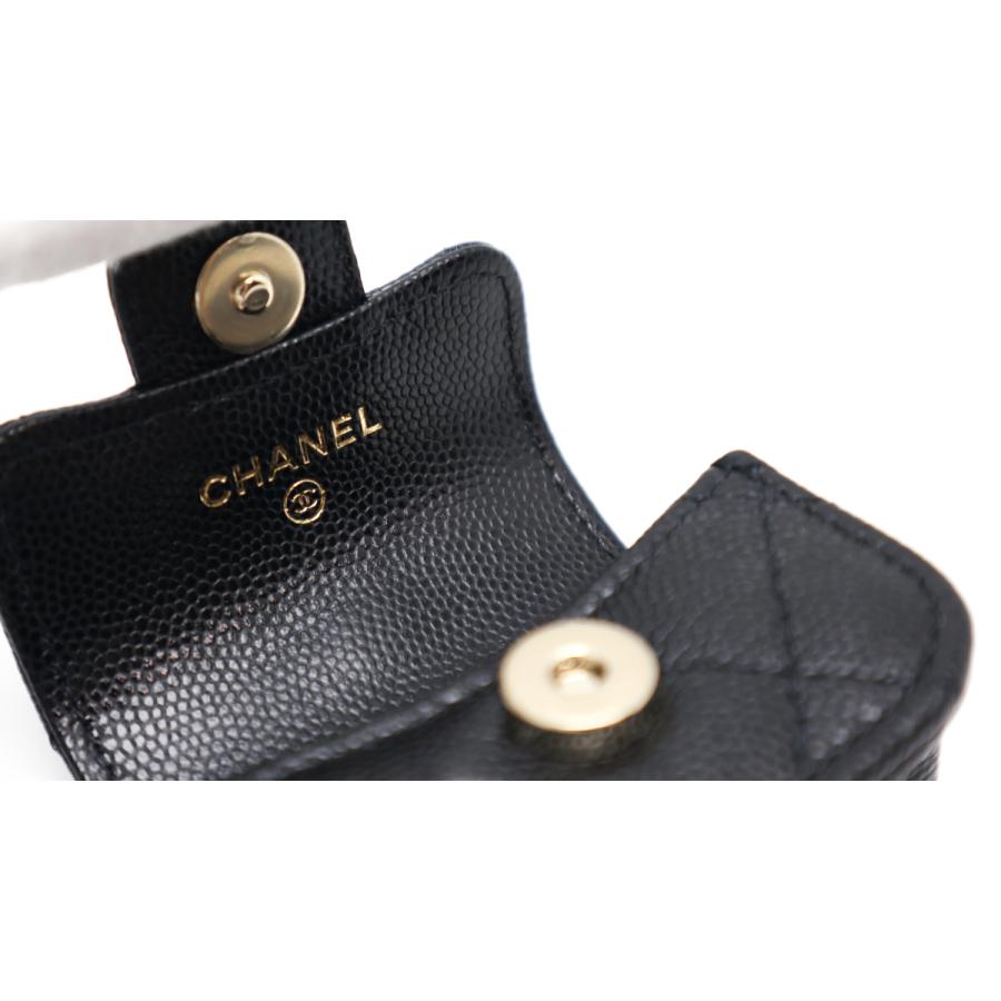 CHANEL（シャネル） マトラッセ ココマーク キャビア 黒 イヤホン