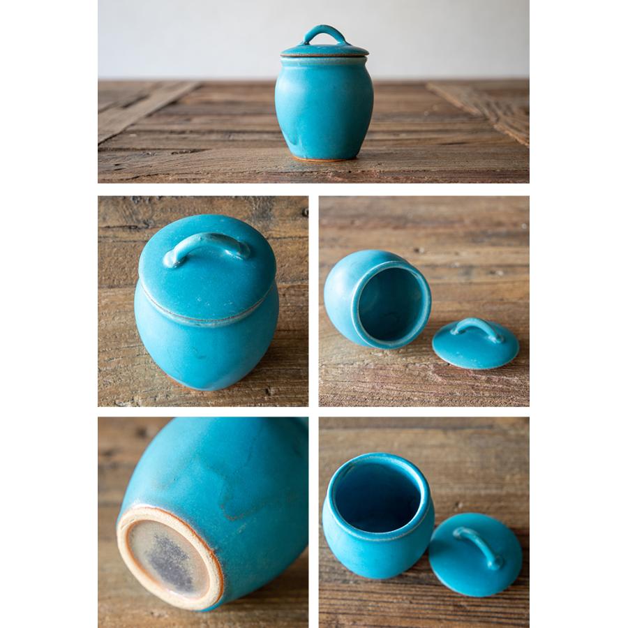 Rikizo 手作り 益子焼 日本製 漬物容器 蓋付き 陶器 おしゃれ カフェ風