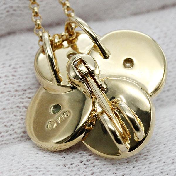 TASAKI（タサキ） フラワーモチーフ K18YG パール シェル ネックレス兼