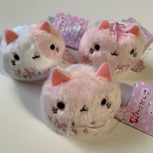 3個セット 桜ねこだんご さくら＆みけさくら＆とらさくら ぬいぐるみ