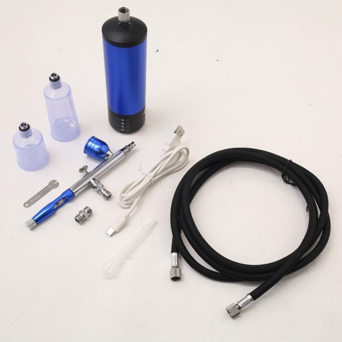 エアブラシ コンプレッサー セット 充電式 エアーブラシ ホース付き