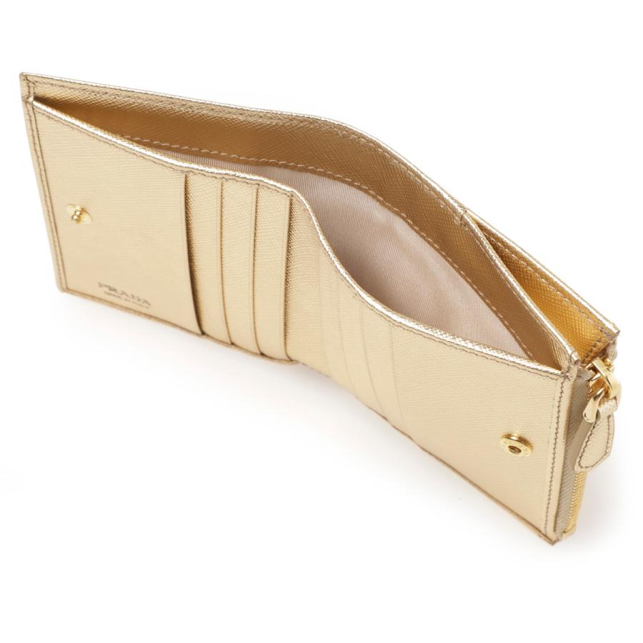 PRADA（プラダ） PRADA 2つ折り財布 小銭入れ付き SAFFIANO TRIANGOLO