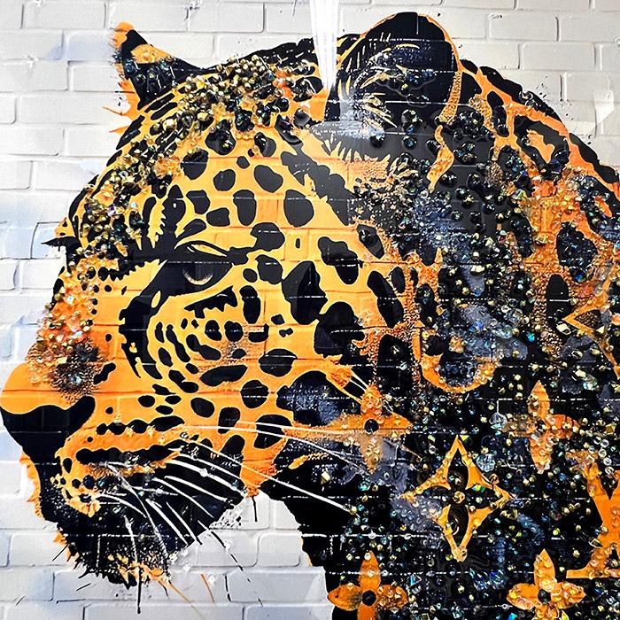 アートフレーム ヒョウ/豹 絵画 クリスタルピクチャー 【公式通販】