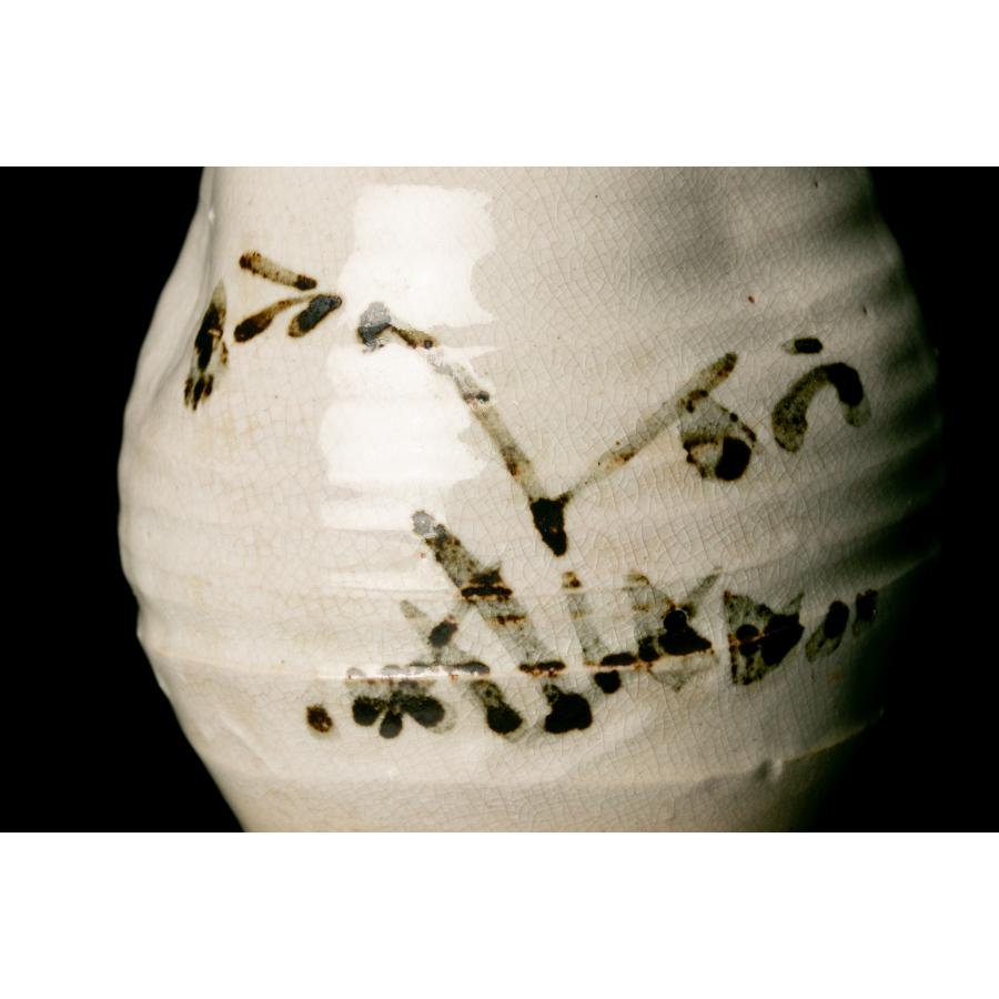 十代三輪休雪(休和)『萩焼徳利』珍しい絵付！希少秀逸作 共箱 保証