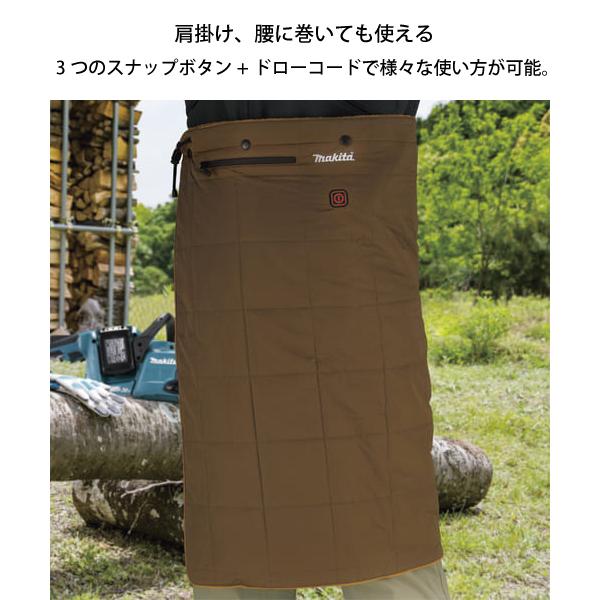 マキタ（makita） 充電式暖房ひざ掛け 黒 本体のみ CB200DBK バッテリ