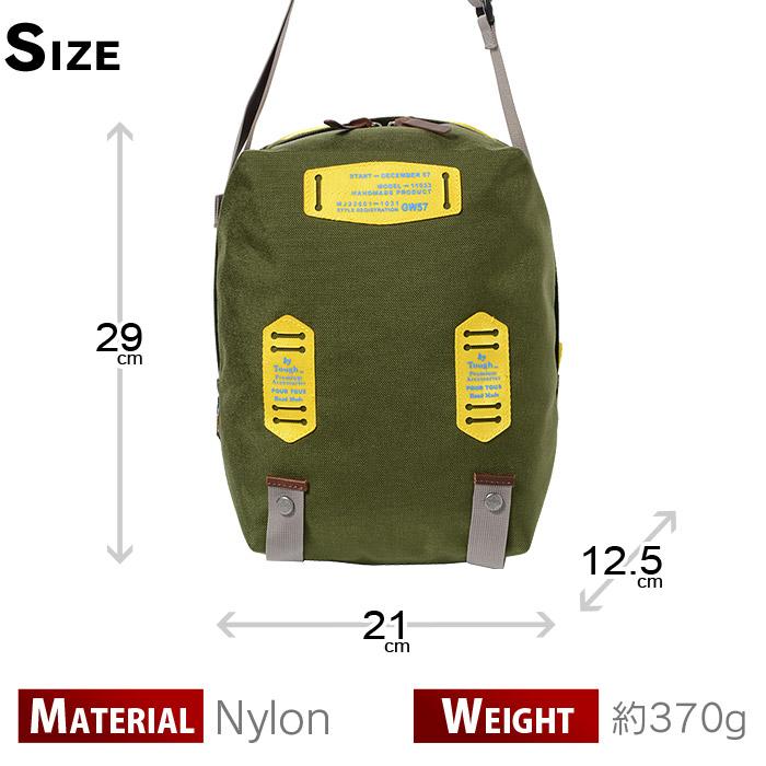 TOUGH タフ ショルダーバッグ 小さめ 縦型 tough LASERMAN 58031