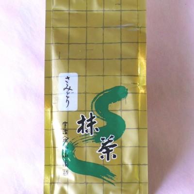 京都宇治山政小山園の抹茶 抹茶 さみどり100g袋入り（薄茶） : お茶は