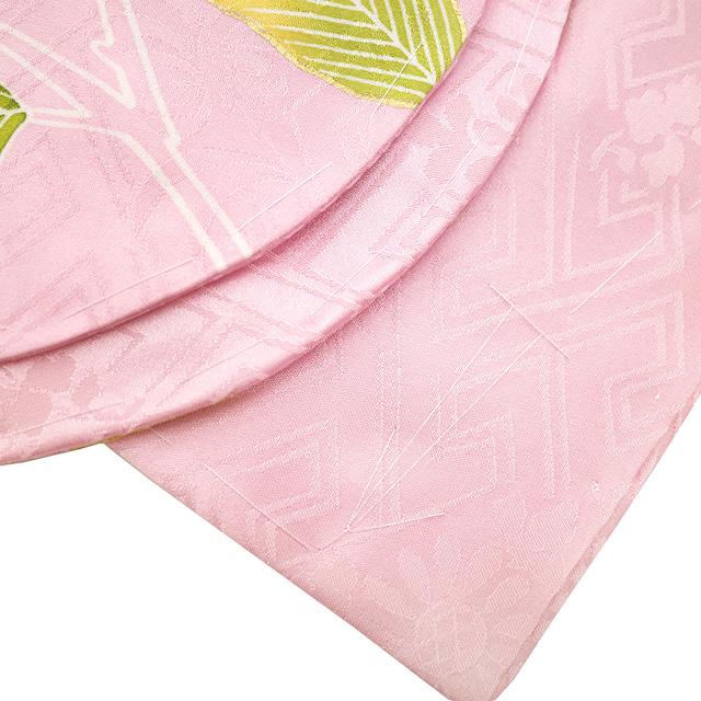 千總 振袖 着物 未使用 正絹 成人式 フォーマル 金駒刺繍 ピンク 桜 花