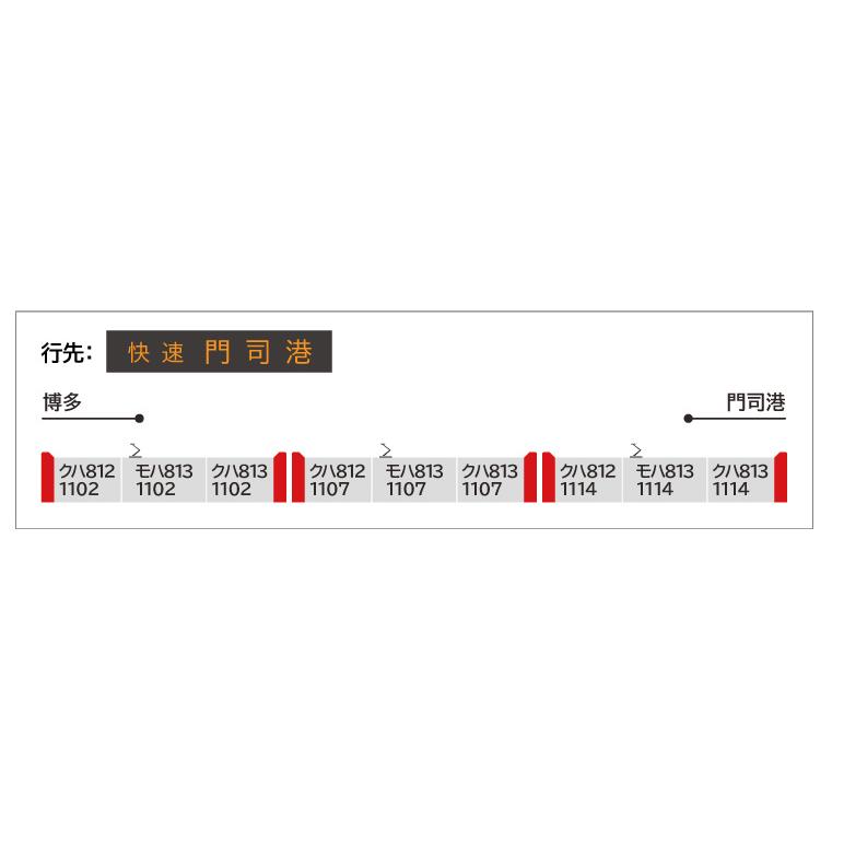 ポポンデッタ 813系1100番代鹿児島本線9両セット 【ポポンデッタ・6062