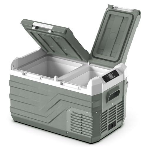 2025最新】Alpicool 車載冷蔵庫 2室 23L ポータブル冷蔵庫 独立温度
