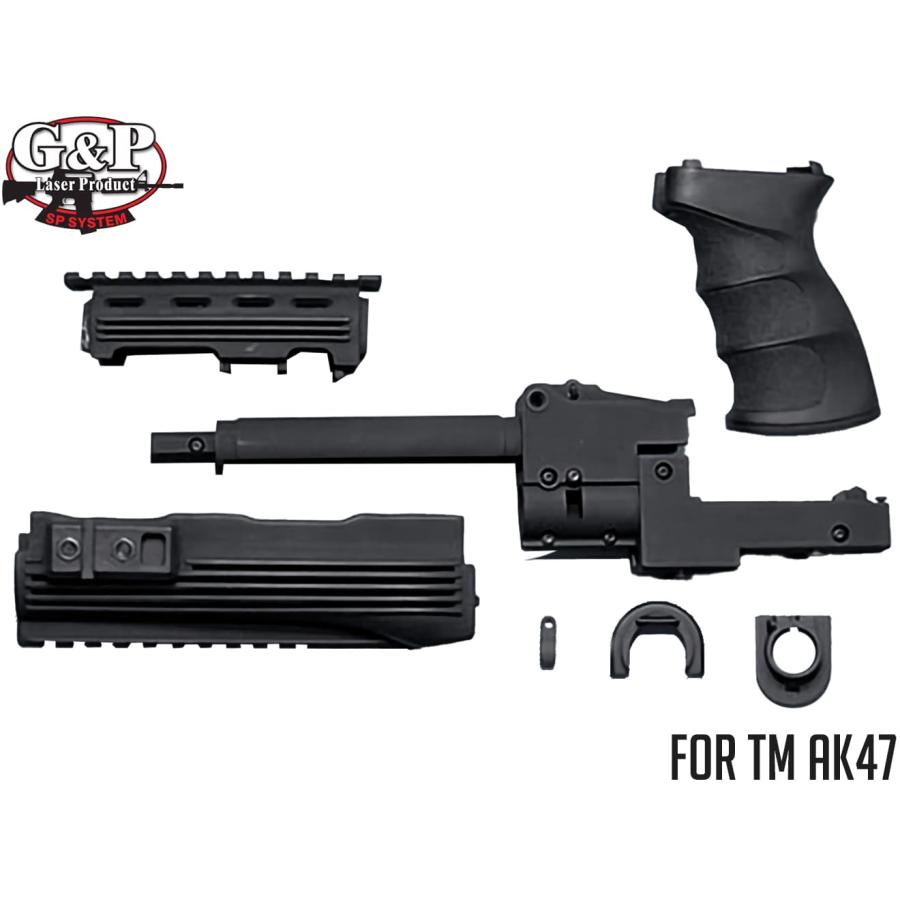 GP468 G&P AK47 タクティカルフロントセット with グリップ BK 東京