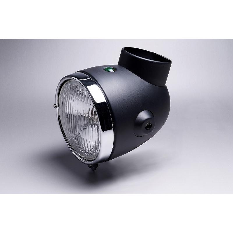 4Lモンキーヘッドライト12V電球付き艶消しブラック : ミニモト公式