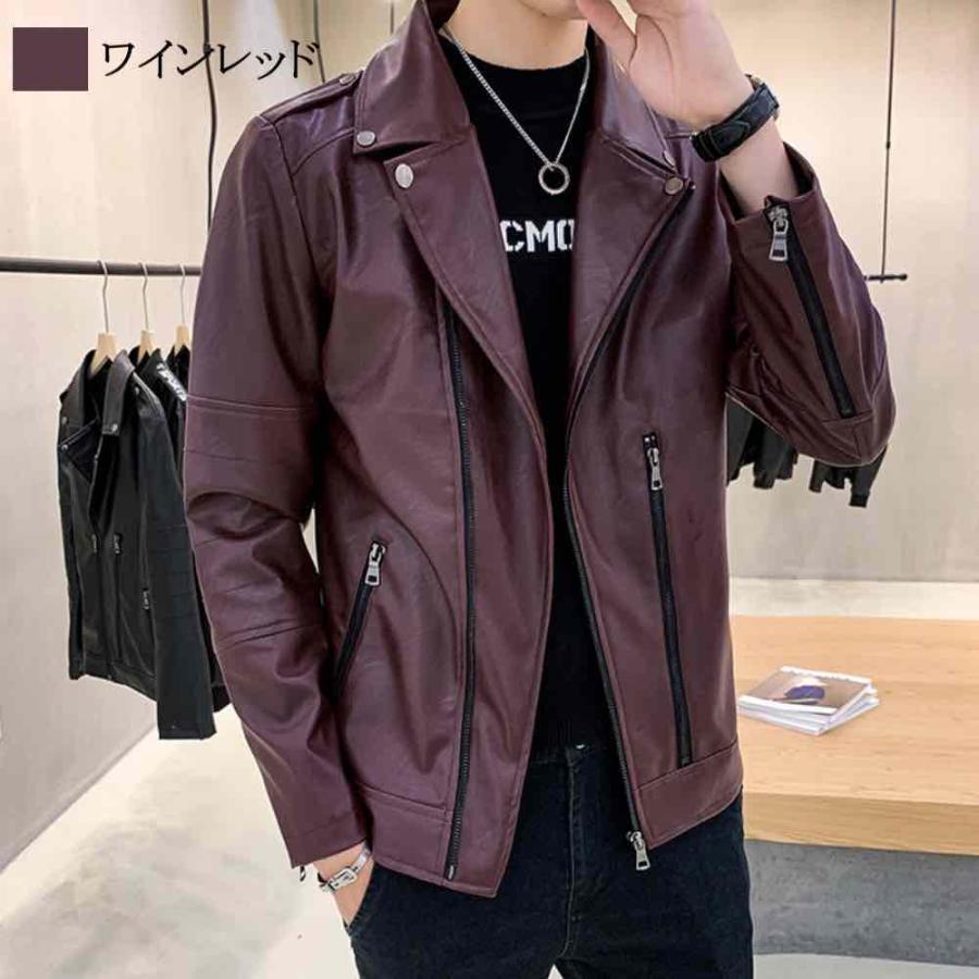 ライダースジャケット メンズ ダブルライダースジャケット 40代 冬