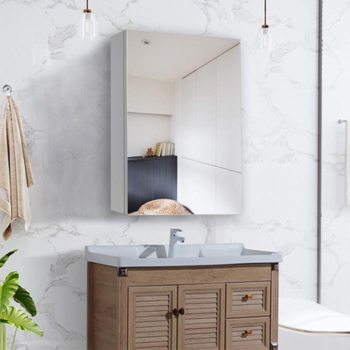 ミルオ君の鏡工房 ミラーキャビネット 洗面 ミラー 可動棚 60*50