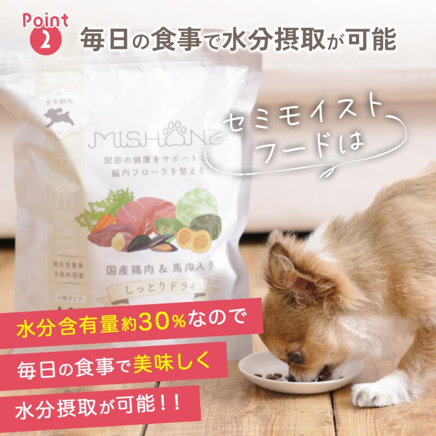 MISHONE（ミシュワン） セミモイスト ドッグフード 国産 無添加 全年齢