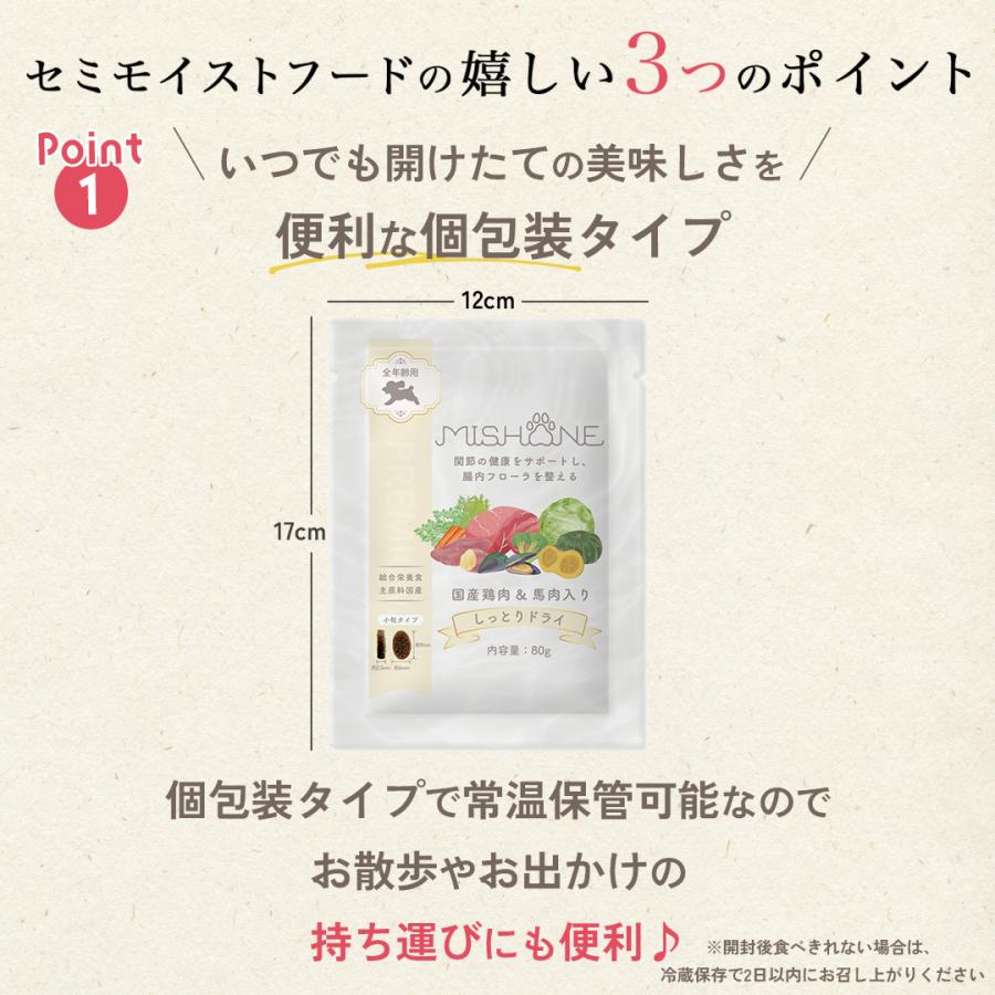 MISHONE（ミシュワン） セミモイスト お試し ドッグフード 国産 無添加