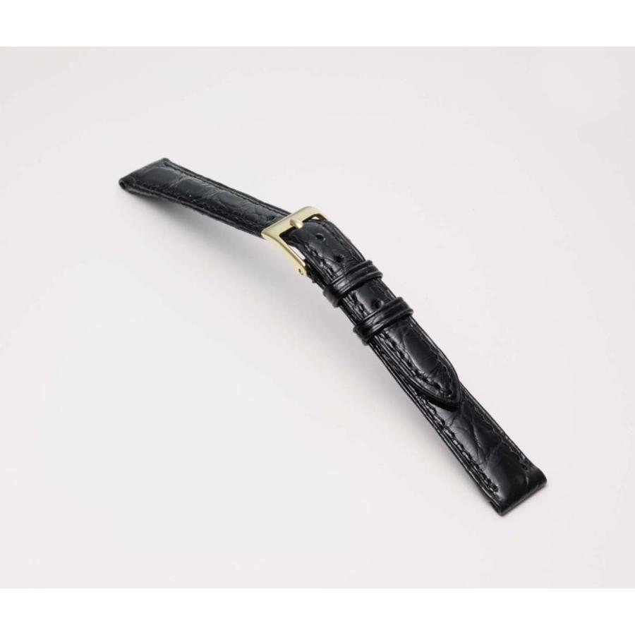 BAMBI（バンビ） 本革 カイマン ツヤあり 時計ベルト 20mm 19mm 18mm