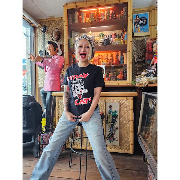 ストレイ キャッツ Tシャツ Stray Cats 黒 正規品 : マンブルズ バンド