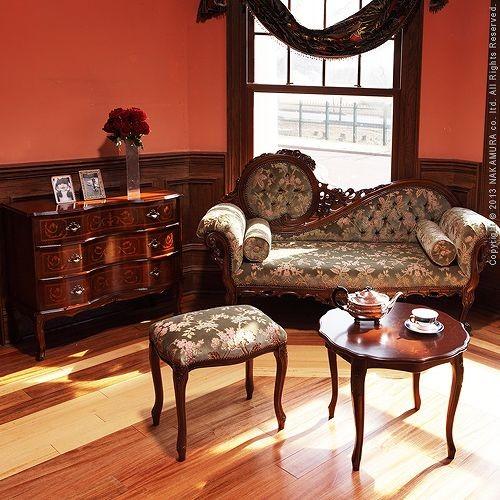 ヴェローナクラシック 金華山スツール 猫脚 椅子 イス チェア ブラウン