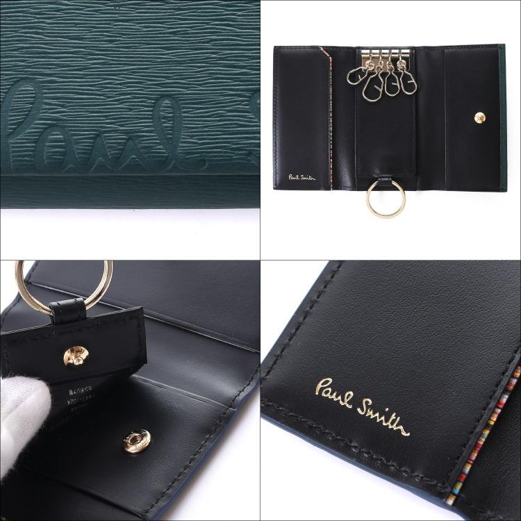 Paul smith ポールスミス コードバン キーケース 4連 黒 馬革 楽天