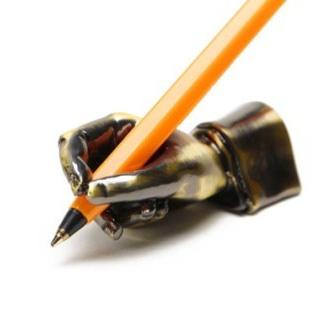 ペンスタンド ペン立て 1本 アンティーク Writing Hand Pen Stand