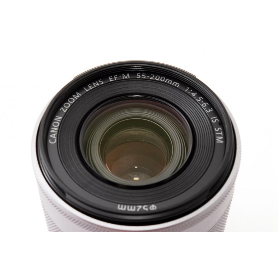 キヤノン（Canon） Canon EF-M 55-200mm F4.5-6.3 IS STM シルバー 美