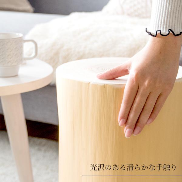 吉野杉 丸太スツール / 日本製 木製 スツール おしゃれ 天然木 椅子