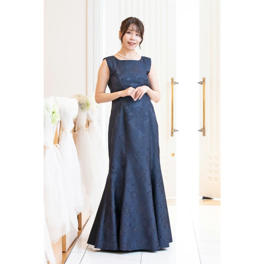 マザーズドレス ロングドレス ネイビー 結婚式 セレモニー マザーズ