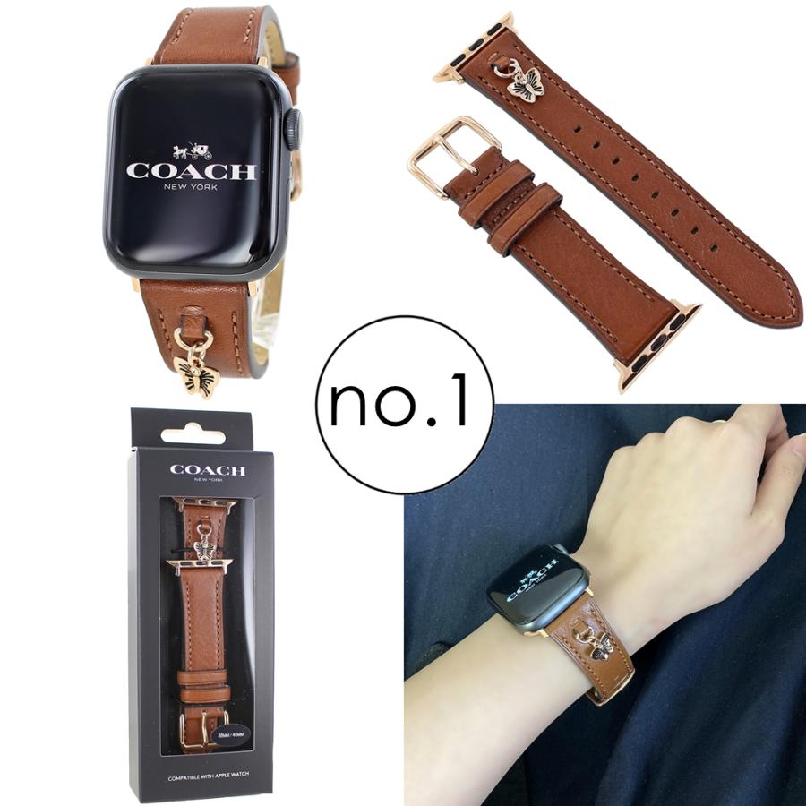 COACH（コーチ） アップルウォッチ ベルト バンド レディース 革 交換