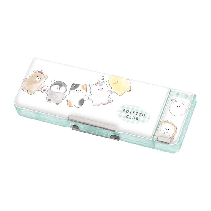 CRUX（クラックス） 筆箱 両面 消しゴムポケット付き ミャウミャウ