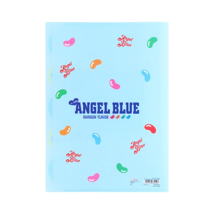 サンスター文具 エンジェルブルー ダイカットクリアファイル 5ポケット