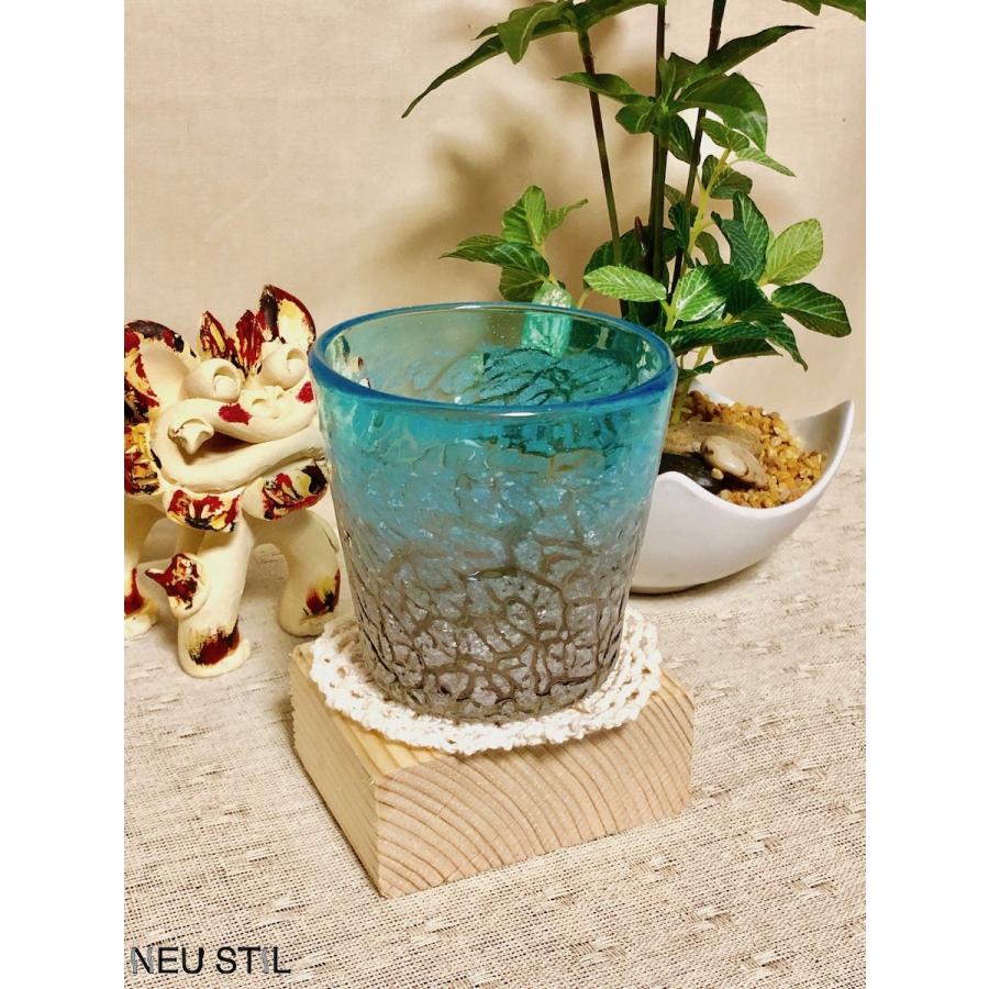琉球ガラス グラス 稲嶺盛吉 ロックグラス アイスカット 母の日 父の日
