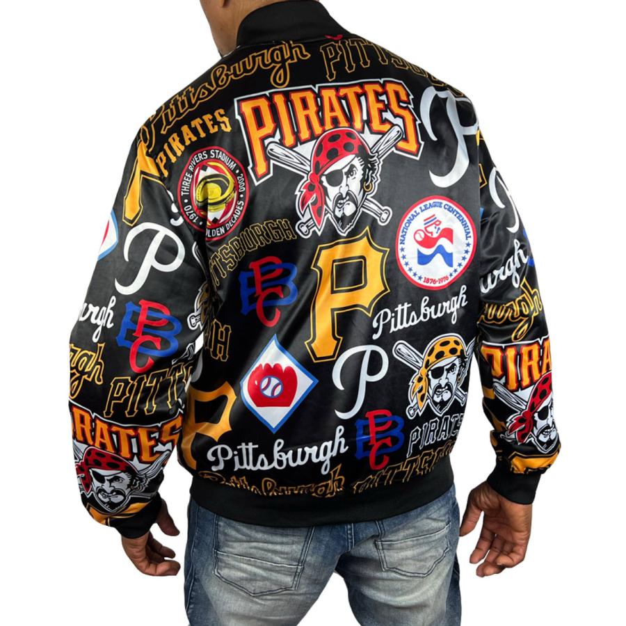 ピッツバーグ パイレーツ サテン ジャケット スタジャン PIRATES