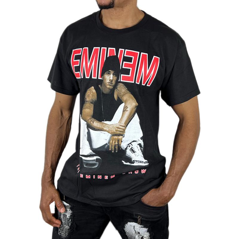 THREADS ON DEMAND Tシャツ EMINEM エミネム 半袖 黒 ブラック