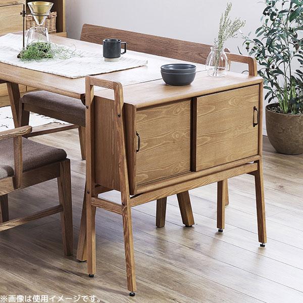 関家具 コンソールテーブル サイドテーブル 収納付き コード配線孔