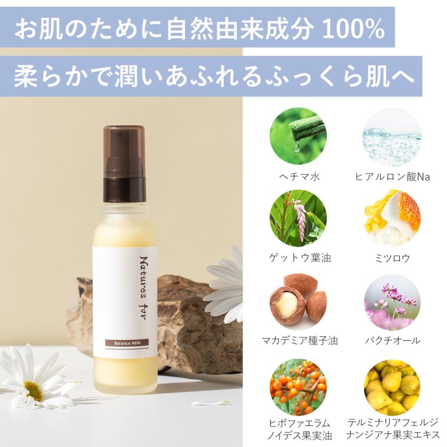 Natures for（ネイチャーズフォー） 乳液 バランスミルク 32mL サジー