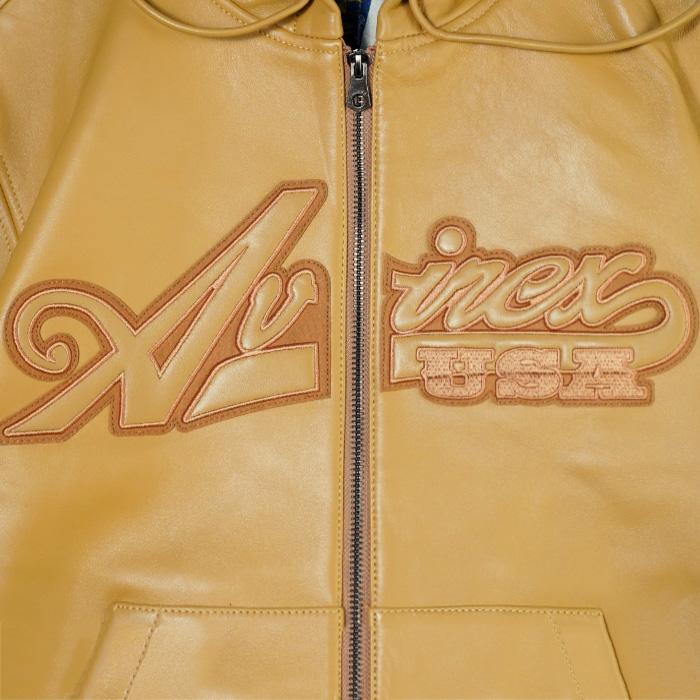 AVIREX（アヴィレックス） レザージャケット AVIREX NAPPA HOODIE