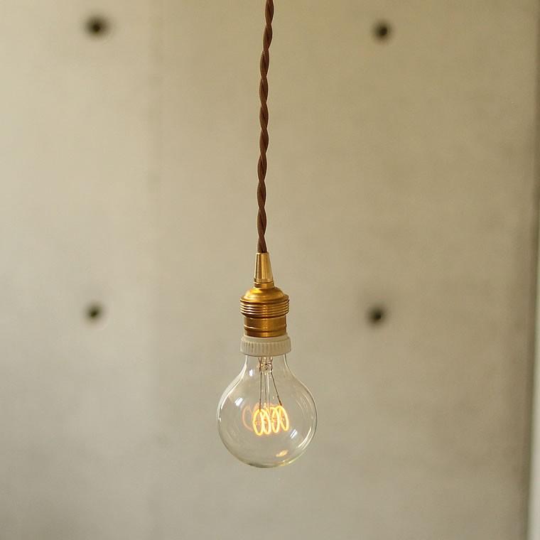 レトロ真鍮ペンダントライト 60cmタイプ E26 ソケット 照明器具 陶器 1