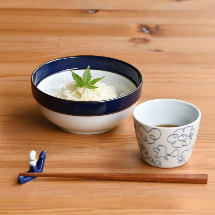 白山陶器 和食器 おしゃれ 波佐見焼 ボウル マルティブルー 5号ボール