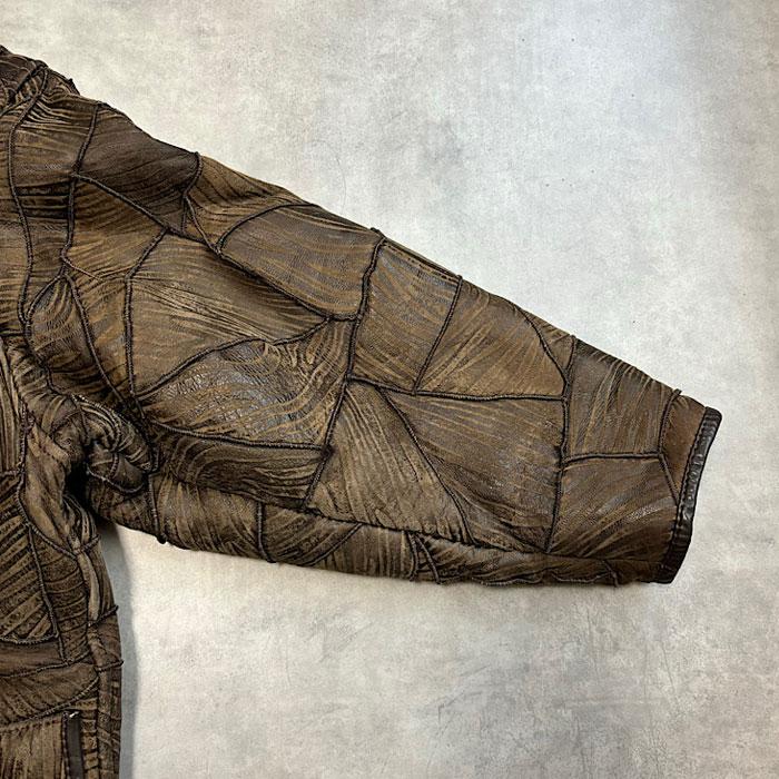 80's HAI SPORTING GEAR by Issey Miyake Putchwork Mouton Jacket 80