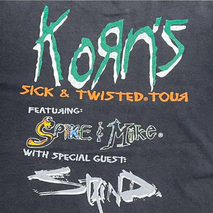 90'S KORN Sick & Twisted Tour T-Shirts BLACK/XL 90年代 コーン
