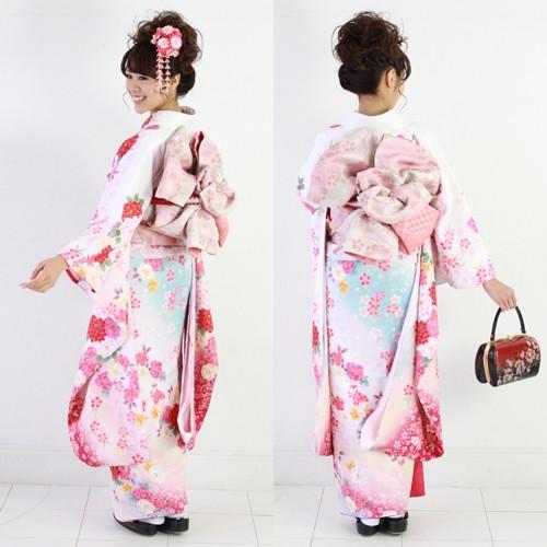 振袖セット【F209】白・ピンク 振袖セット【F209】白・ピンク 27.5万円