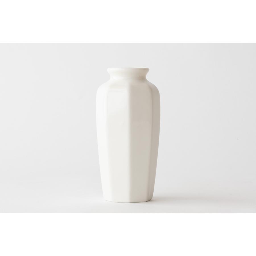 仏間花瓶 八角 選べる3色 無地 5号 陶磁器 シンプル 15センチ モダン