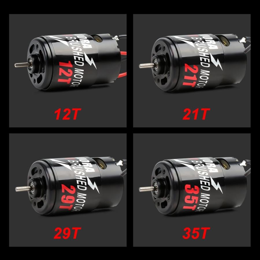 INJORA 550 ブラシ付き モーター 防水 12T 21T 29T 35T 1:10 RC