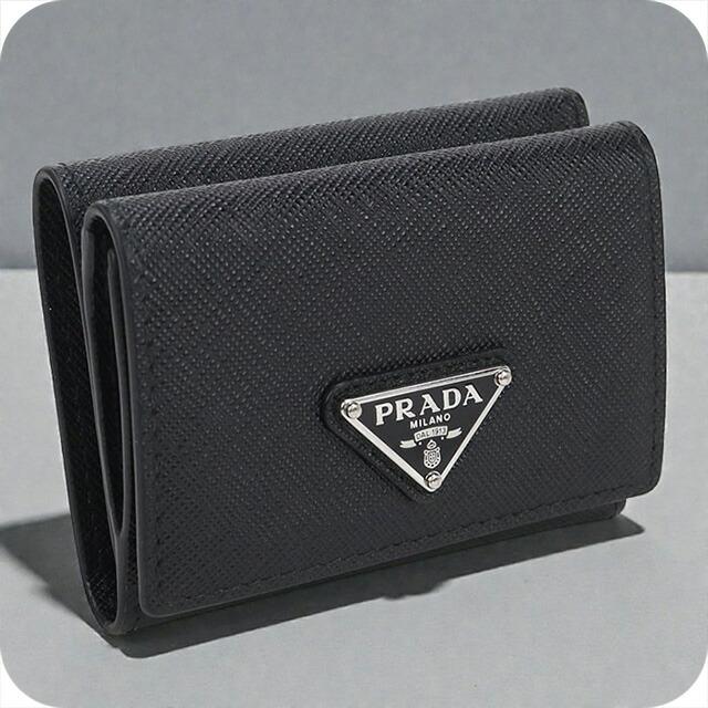 PRADA（プラダ） 中古 三つ折り財布 レディース ブランド サフィアーノ