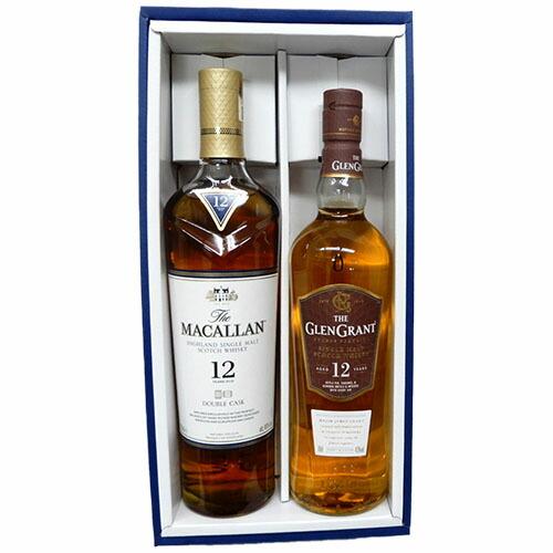 マッカラン12年 ダブルカスク グレンドロナック12年 700ml 2本セット