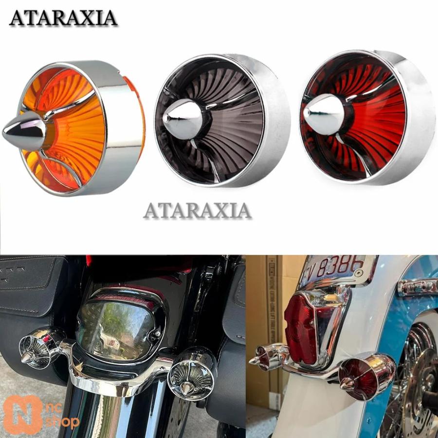 並行輸入品】 バイク用ABSレンズ ウィンカーライトインジケーター