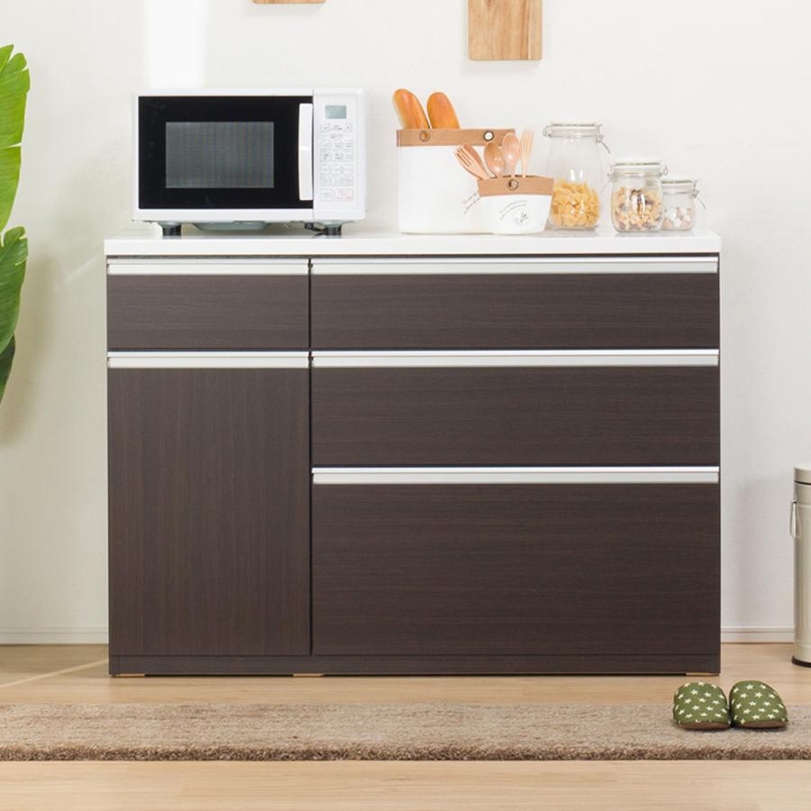 ニトリ（NITORI） キッチンカウンター(キュリー2 120CT DBR) キッチン